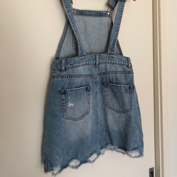 INSIGHT cute pinafore dress, distressed denim - Picture 5 of 5